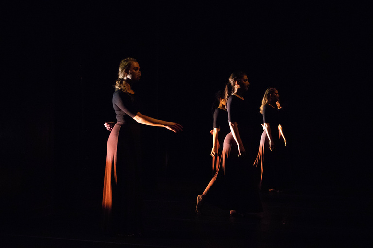 Dancers performing on stage