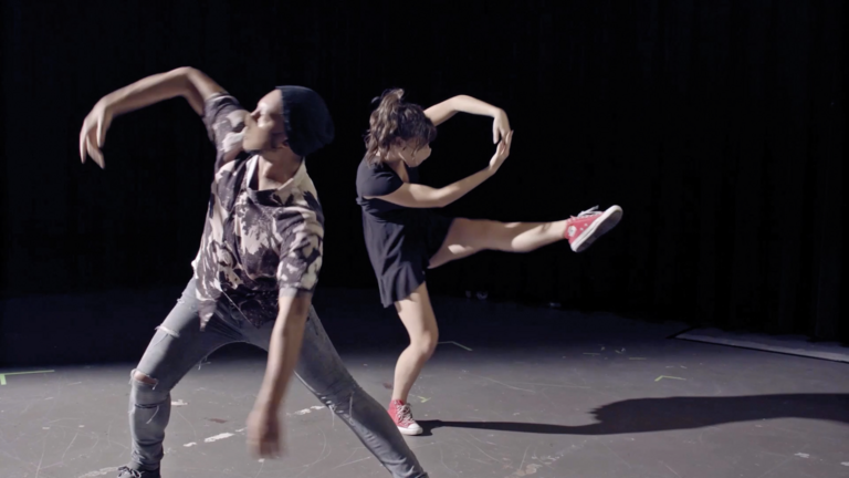Darrius Gray and Kara Bouck in performance