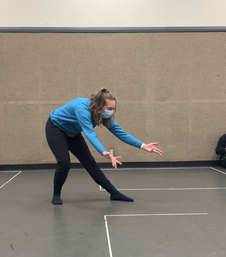 Dancer in rehearsal