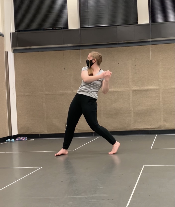 Dancer in rehearsal