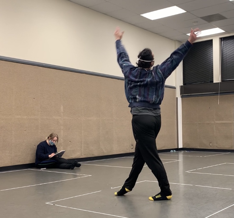 Dancer in rehearsal