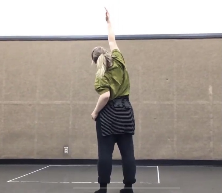 Dancer in rehearsal