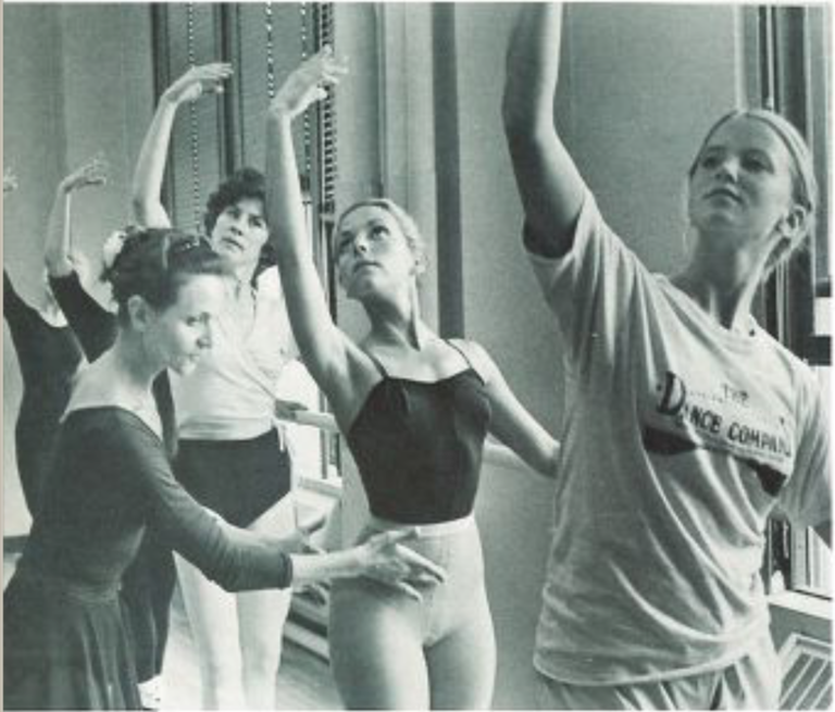 Françoise Martinet teaching at the University of Iowa in 1979