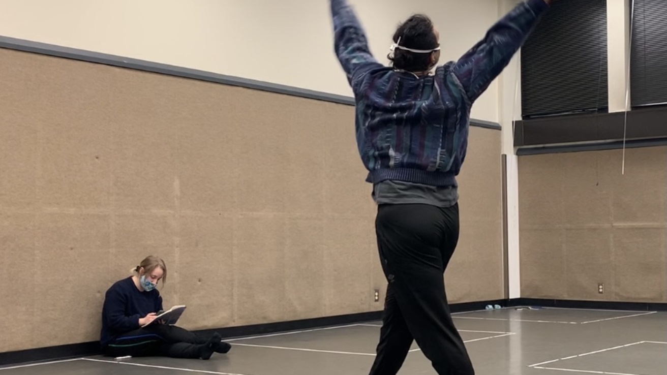 Dancer in rehearsal